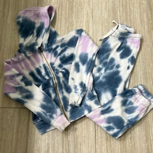 Vintage Havana tie dye sweatsuit in size 7/8